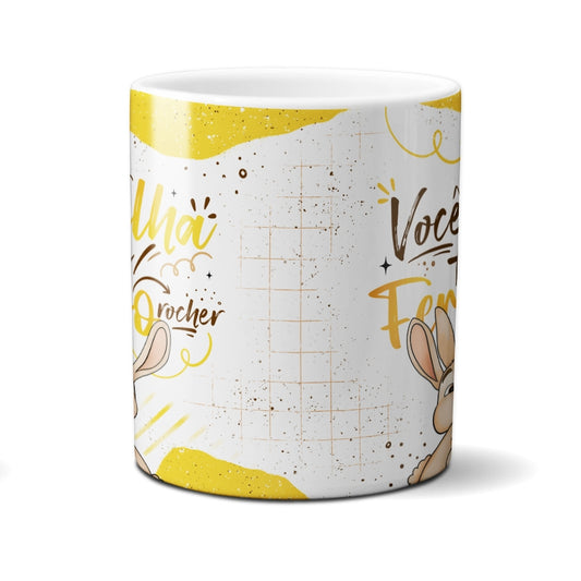 Caneca Chocolate Coelho Brilha Mais Que Ferrero