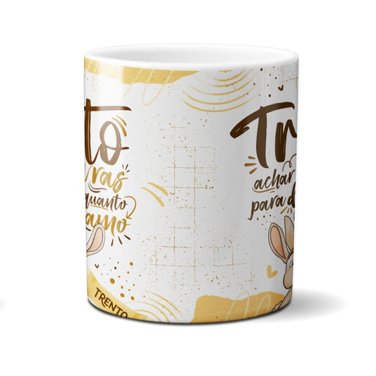 Caneca Chocolate Coelho Trento Achar Palavras