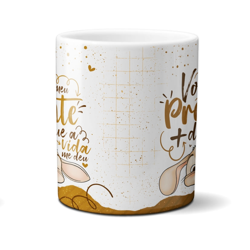 Caneca Chocolate Coelho Presente Doce Vida Deu