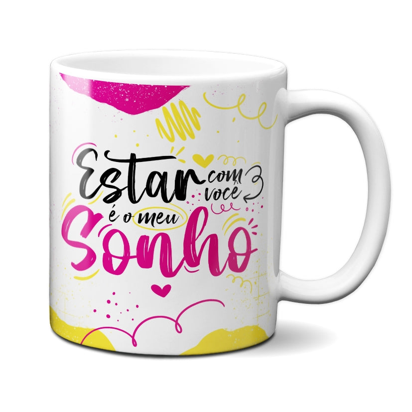 Caneca Chocolate Sonho Estar Com Você