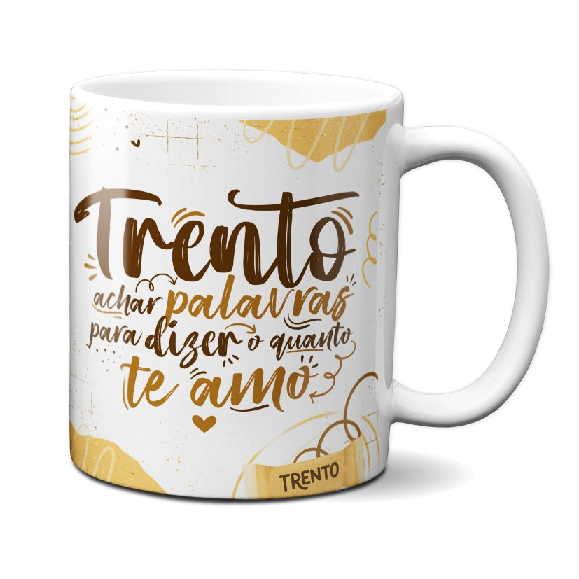Caneca Chocolate Trento Achar Palavras