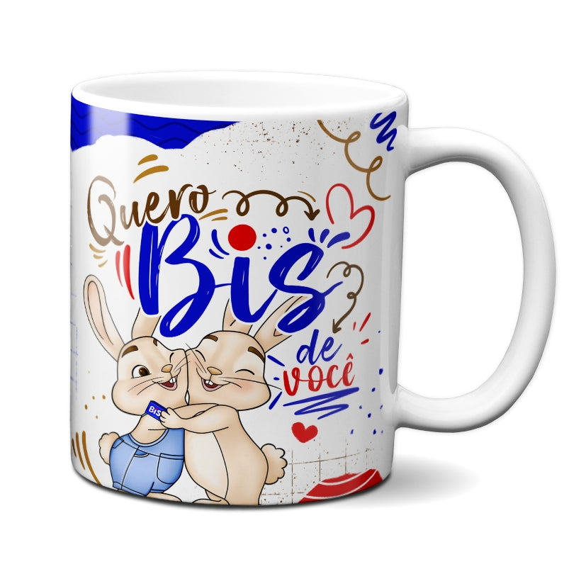 Caneca Chocolate Coelho Quero Biz