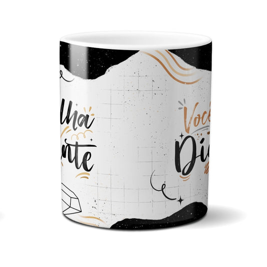 Caneca Chocolate Brilha Mais Que Diamante