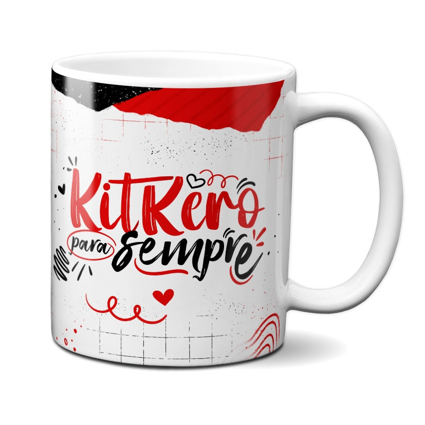 Caneca Chocolate Kitkero Para Sempre