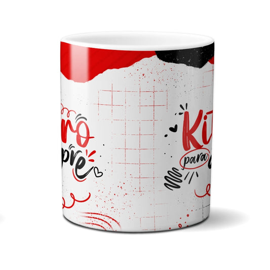 Caneca Chocolate Kitkero Para Sempre
