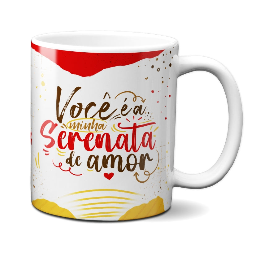 Caneca Chocolate Serenata De Amor