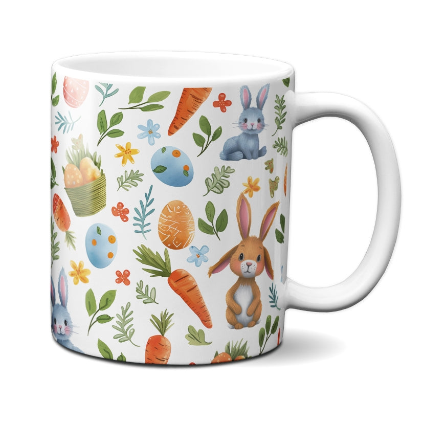 Caneca Chocolate Coelho Cesta Bege