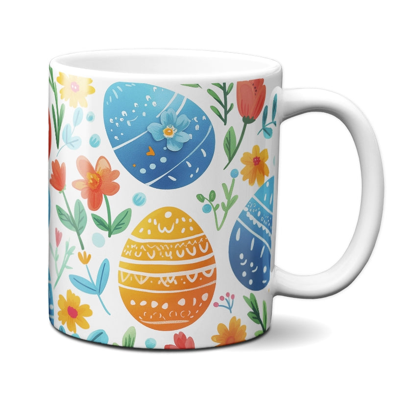 Caneca Chocolate Coelho Ovos Grandes Coloridos
