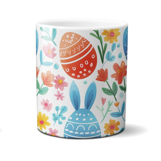 Caneca Chocolate Coelho Ovos Grandes Coloridos