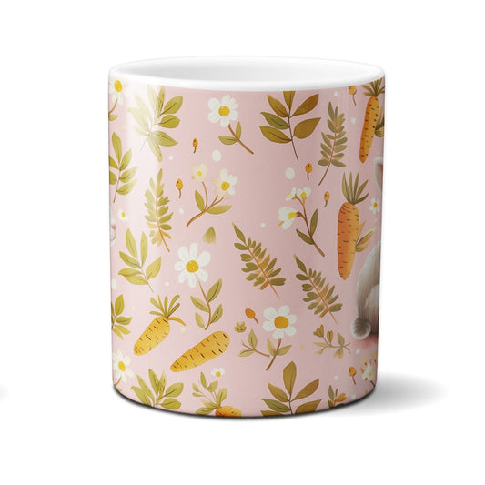 Caneca Chocolate Coelho Cenoura Rosa