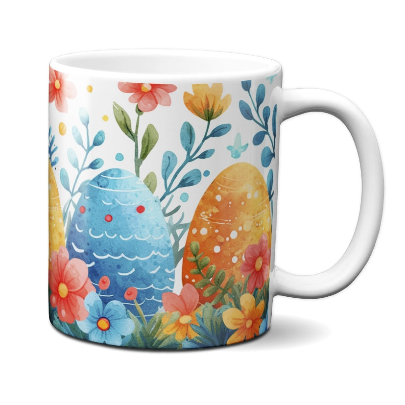 Caneca Chocolate Caneca Páscoa Ovos Flores