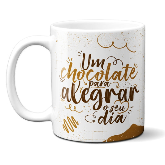 Caneca Chocolate Chocolate Para Alegrar