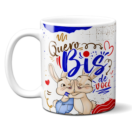 Caneca Chocolate Coelho Quero Biz