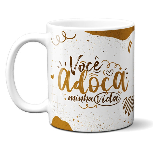Caneca Chocolate Adoça Minha Vida