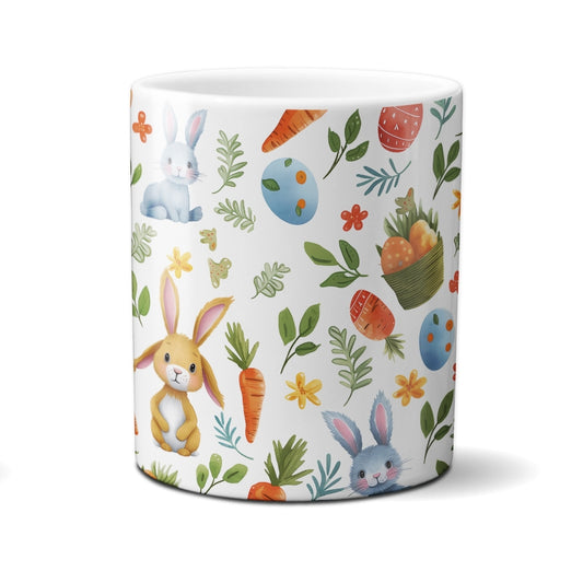 Caneca Chocolate Coelho Cesta Bege