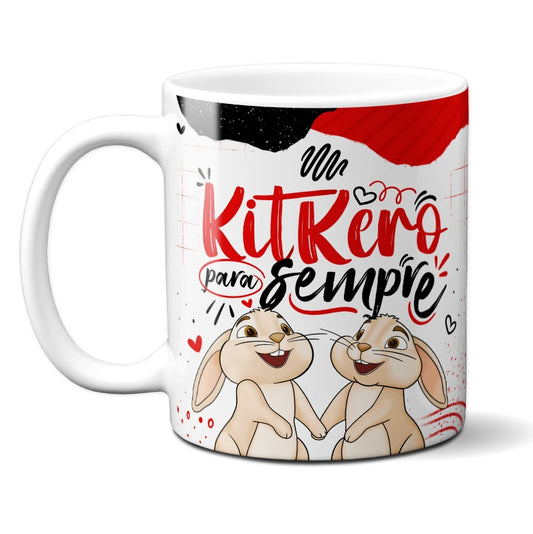 Caneca Chocolate Coelho KitKero Pra Sempre