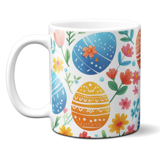 Caneca Chocolate Coelho Ovos Grandes Coloridos